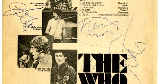 The Who Signed My Generation LP Sleeve